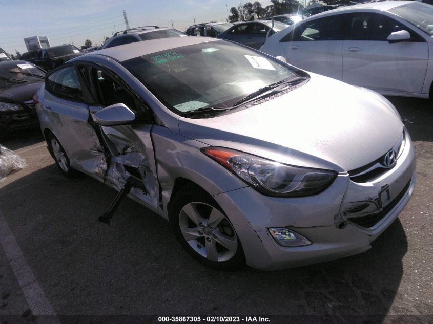 2013 HYUNDAI ELANTRA GLS PZEV - KMHDH4AE3DU886966