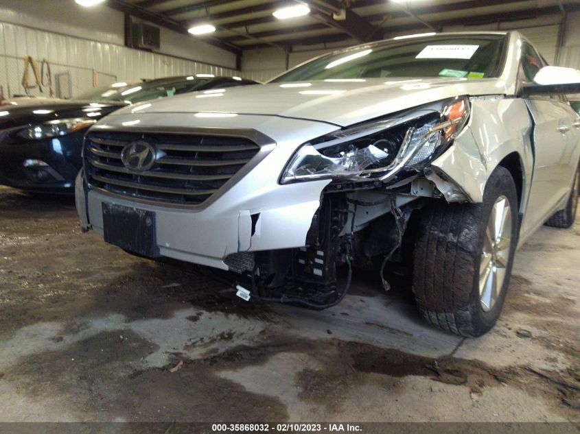 2015 HYUNDAI SONATA 2.4L SE - 5NPE24AF9FH083160