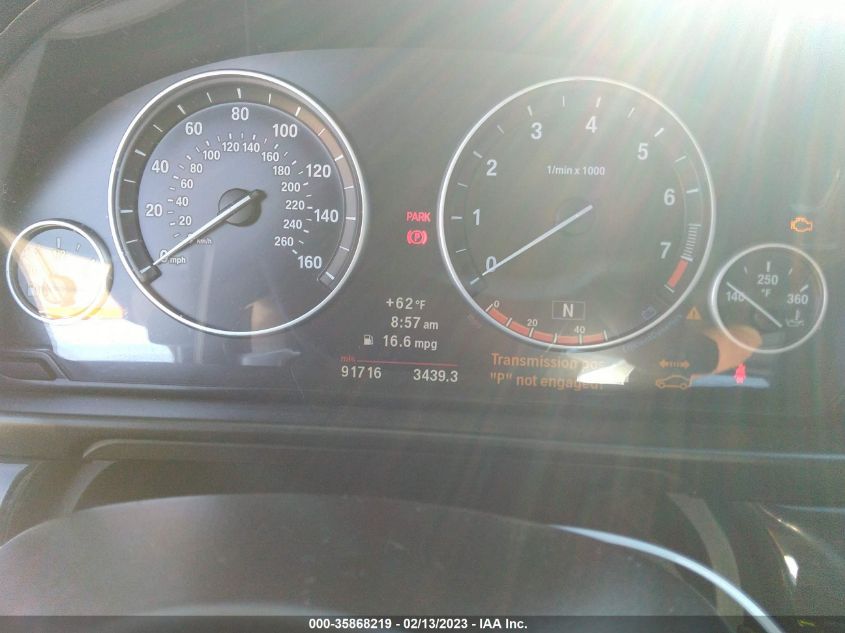 2013 BMW 5 SERIES 550I - WBAFR9C56DDX79928