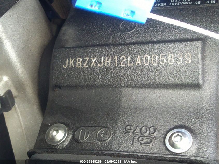 2020 KAWASAKI ZX636 K JKBZXJH12LA005839
