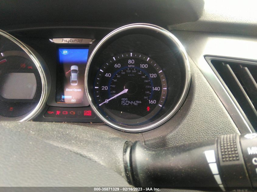 2013 HYUNDAI SONATA HYBRID LIMITED - KMHEC4A43DA084719