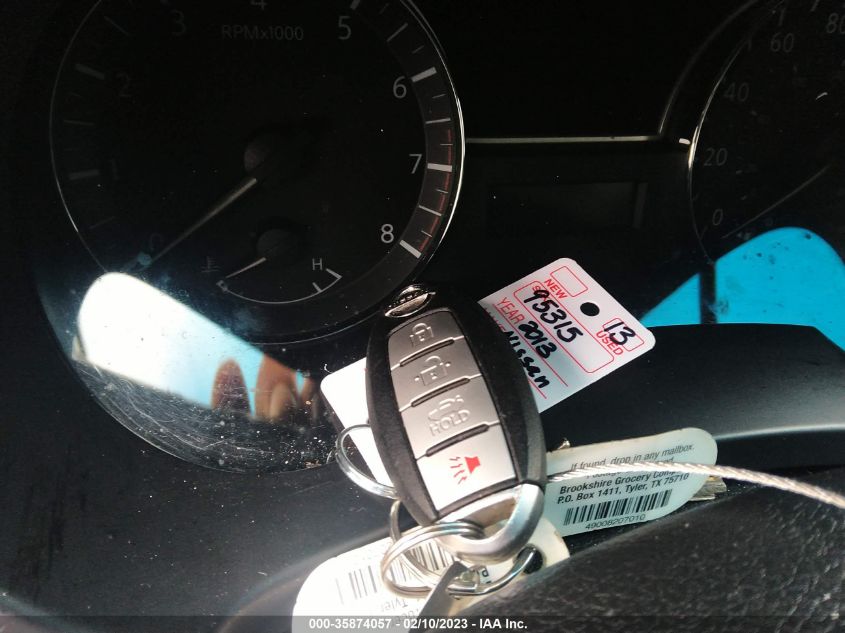 2013 NISSAN ALTIMA 2.5 S - 1N4AL3AP7DN531851