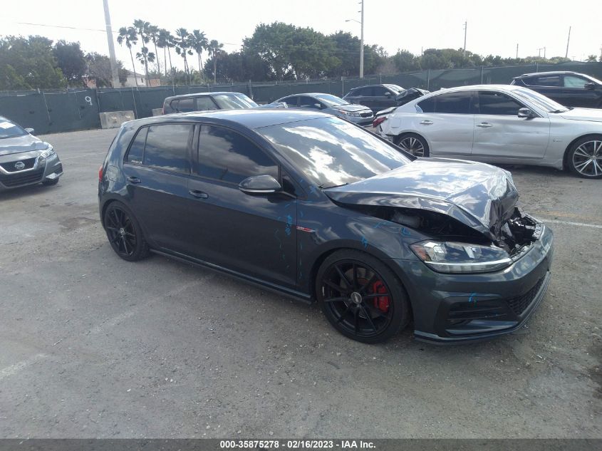 2019 VOLKSWAGEN GOLF GTI S/SE/AUTOBAHN - 3VW6T7AU6KM001274