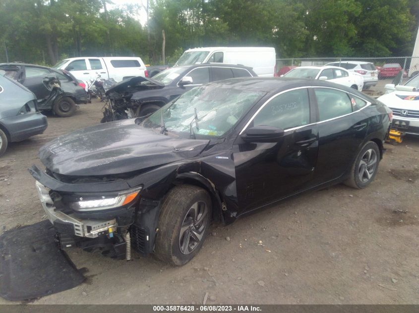 2019 HONDA INSIGHT EX 19XZE4F58KE028156