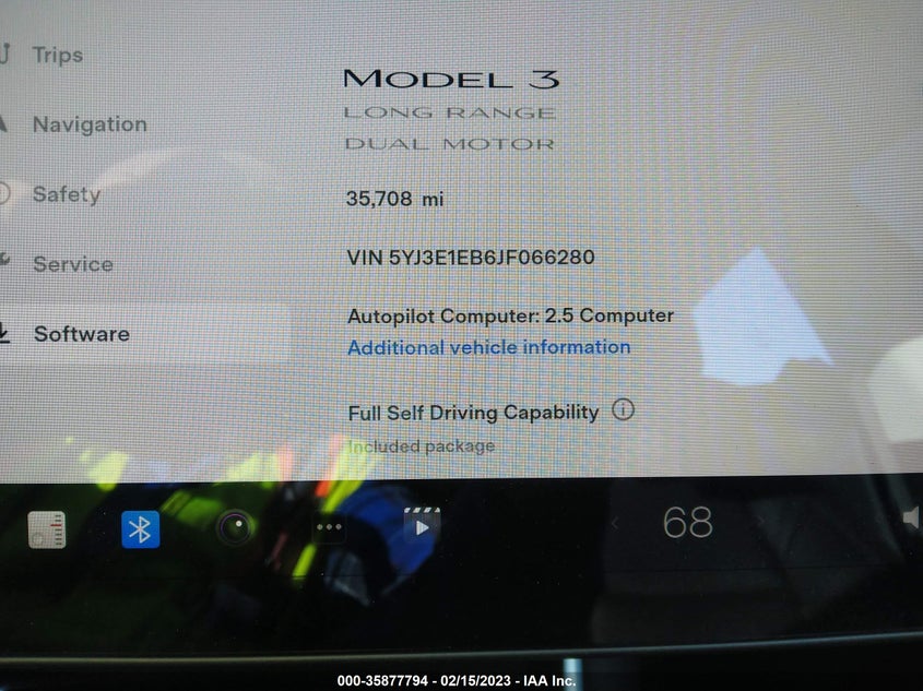 VIN 5YJ3E1EB6JF066280 2018 TESLA MODEL 3 LONG RANGE