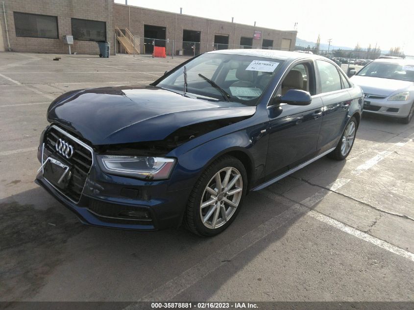 2014 AUDI A4 PREMIUM PLUS - WAUFFAFL9EN024630