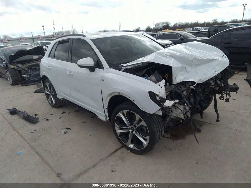VIN WA1EECF31M1025526 2021 AUDI Q3 S LINE PREMIUM PLUS