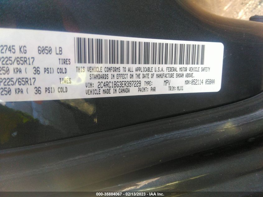 2014 CHRYSLER TOWN & COUNTRY TOURING - 2C4RC1BG3ER397229