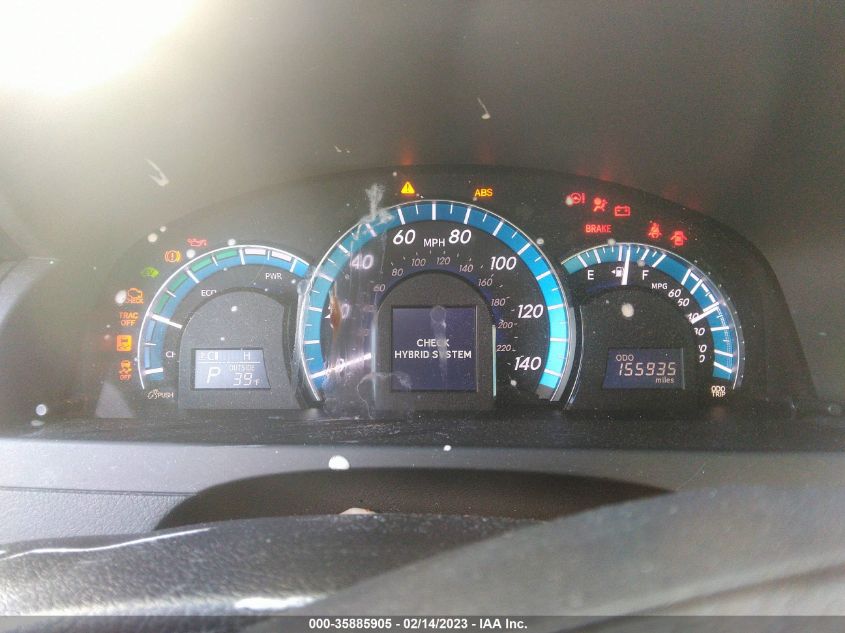 2013 TOYOTA CAMRY HYBRID LE/XLE 4T1BD1FK3DU074387