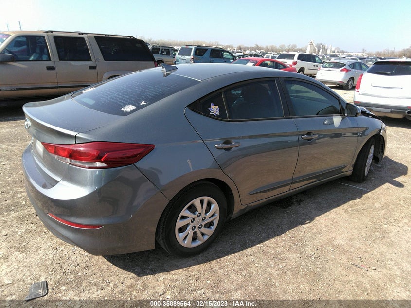 VIN KMHD74LF6HU371572 2017 HYUNDAI ELANTRA SE