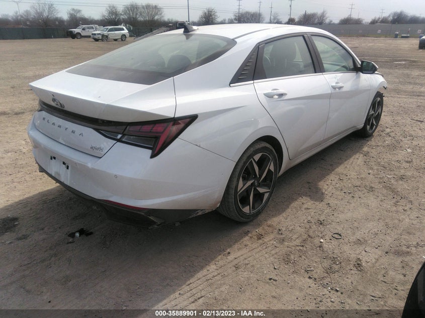 VIN KMHLN4AJ8MU010217 2021 HYUNDAI ELANTRA HYBRID LIMITED