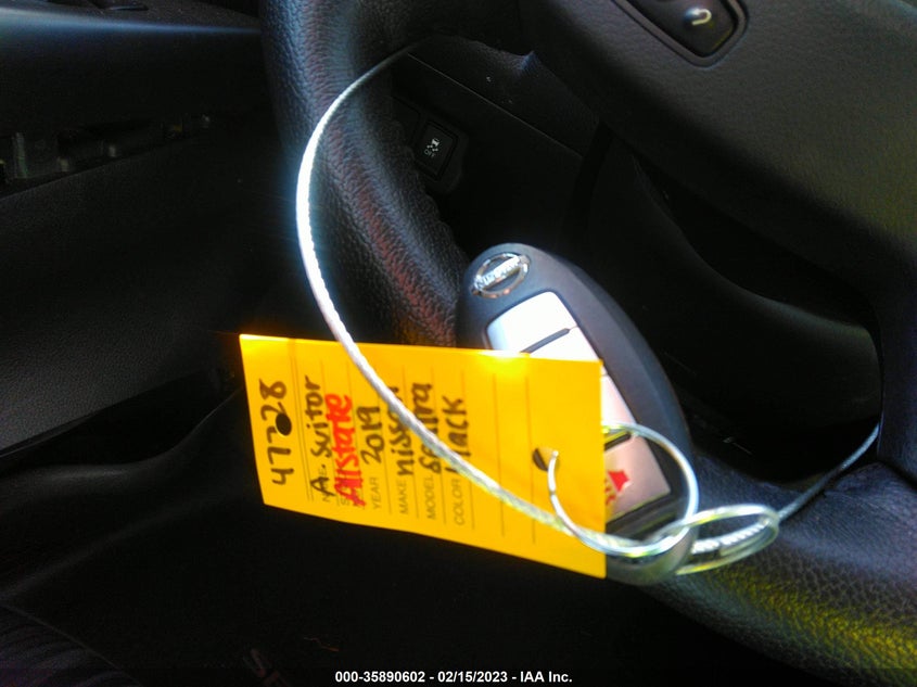 VIN 3N1AB7AP8KL603001 2019 NISSAN SENTRA SV