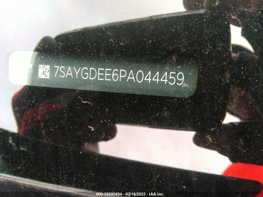 VIN 7SAYGDEE6PA044459 2023 TESLA MODEL Y LONG RANGE
