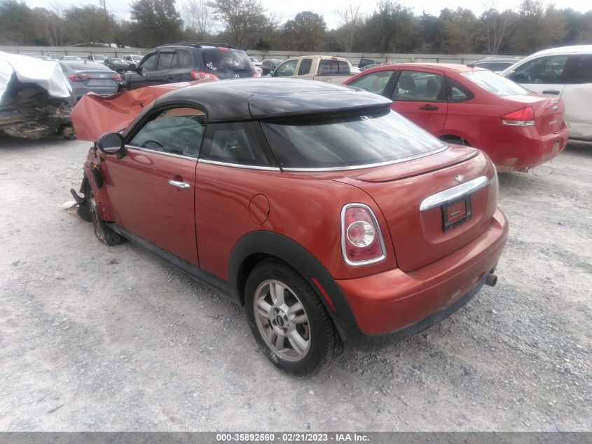 2013 MINI COOPER COUPE - WMWSX1C52DT507694