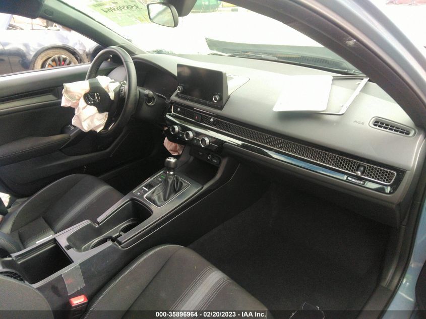 2022 HONDA CIVIC HATCHBACK SPORT - 19XFL2G88NE011450