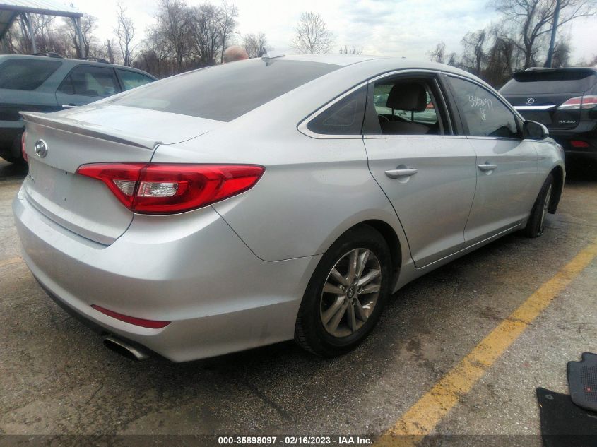2015 HYUNDAI SONATA 2.4L SE - 5NPE24AF7FH044762