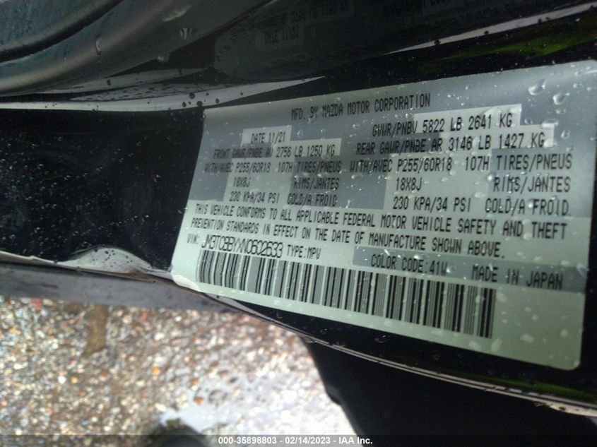 2022 MAZDA CX-9 SPORT - JM3TCBBYXN0602633