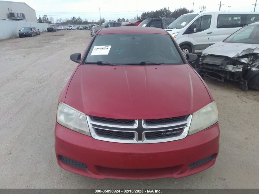 2013 DODGE AVENGER SE 1C3CDZAB2DN518534