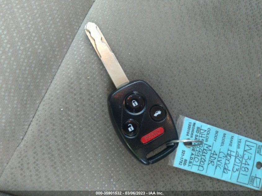 2013 HONDA CIVIC SDN EX - 2HGFB2F87DH529901