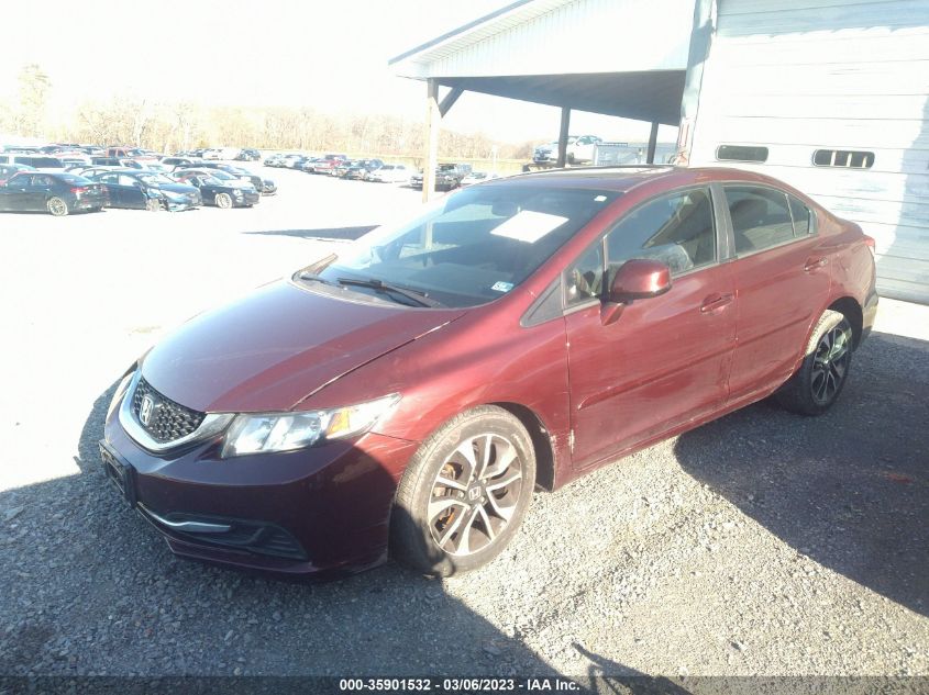 2013 HONDA CIVIC SDN EX - 2HGFB2F87DH529901