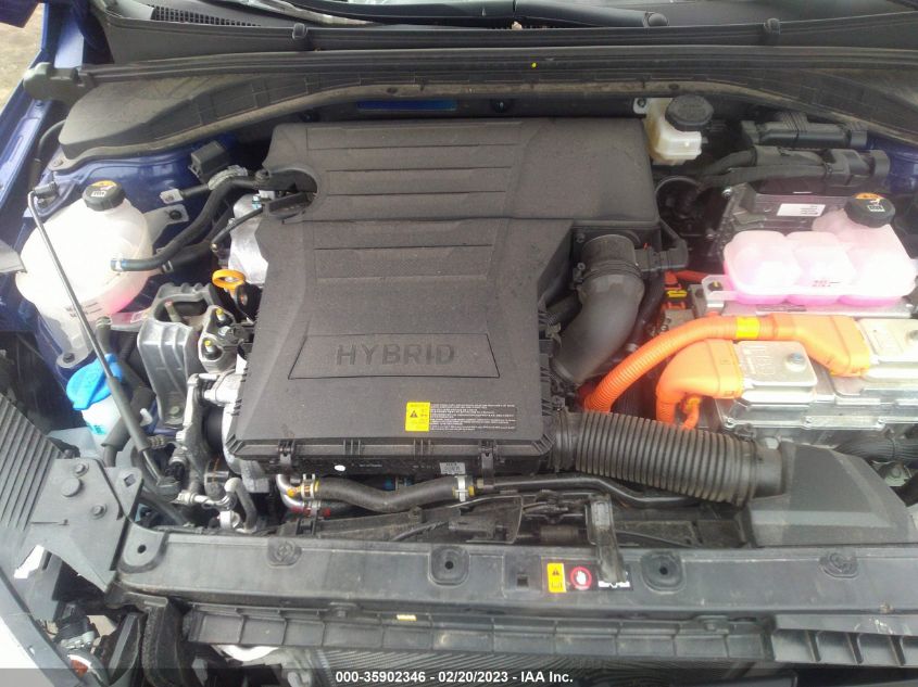 2022 HYUNDAI IONIQ HYBRID BLUE - KMHC65LC1NU283289