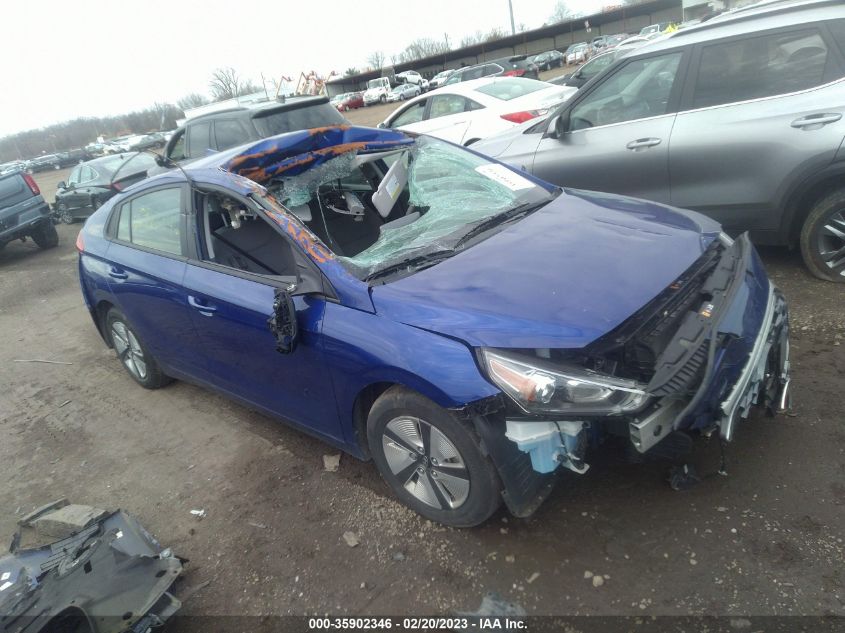 2022 HYUNDAI IONIQ HYBRID BLUE - KMHC65LC1NU283289