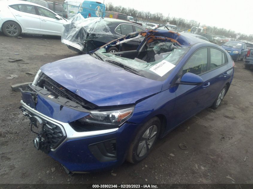 2022 HYUNDAI IONIQ HYBRID BLUE - KMHC65LC1NU283289