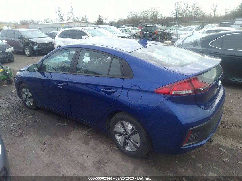 2022 HYUNDAI IONIQ HYBRID BLUE - KMHC65LC1NU283289