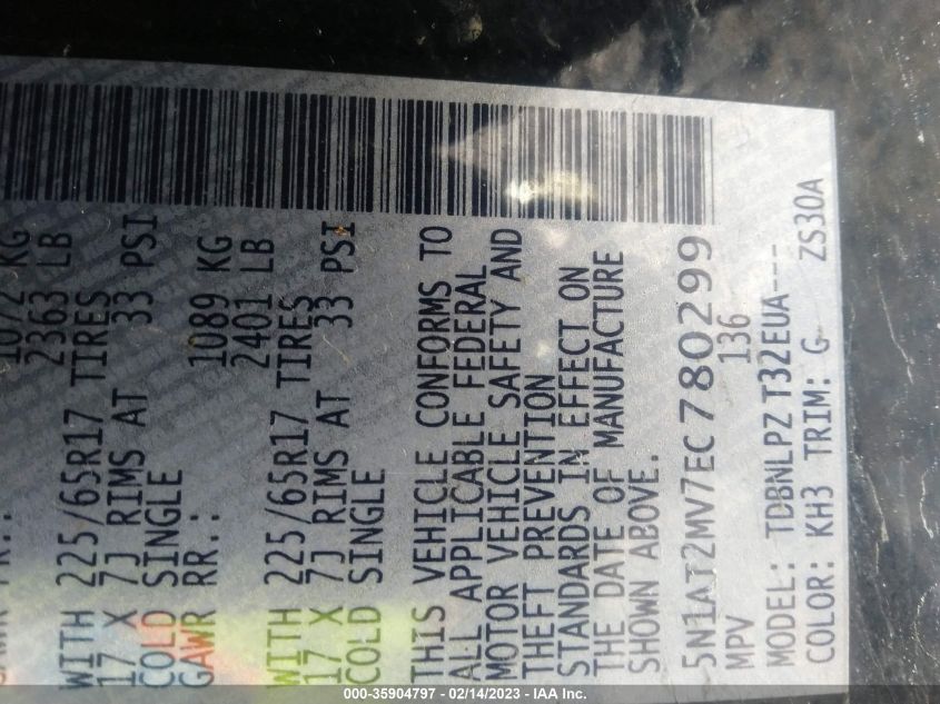 2014 NISSAN ROGUE S - 5N1AT2MV7EC780299