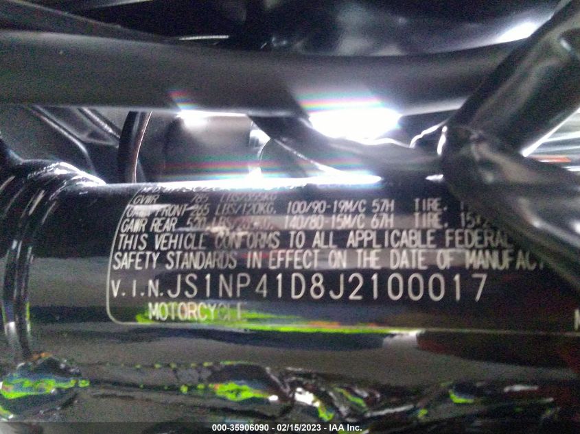 2018 SUZUKI LS650 - JS1NP41D8J2100017