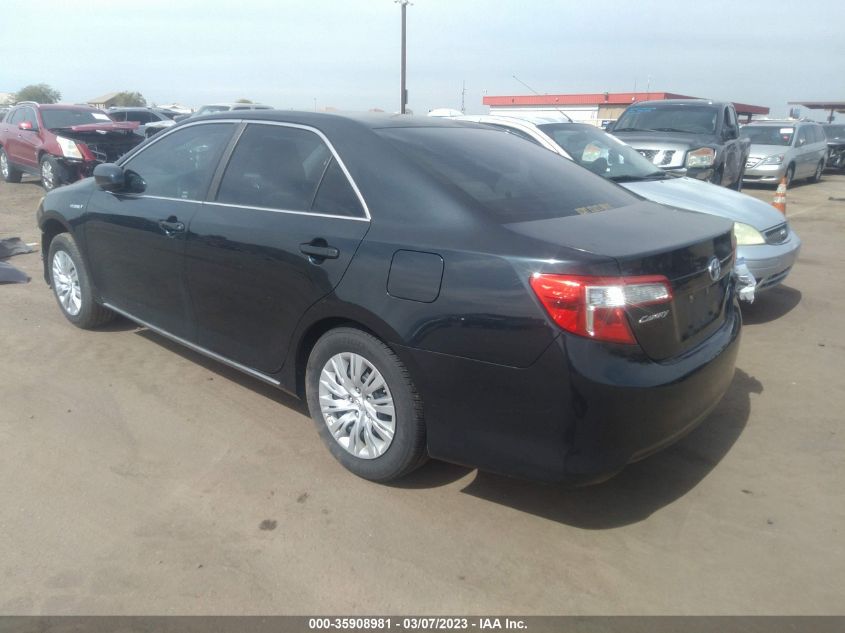 2013 TOYOTA CAMRY HYBRID LE/XLE - 4T1BD1FK7DU070102