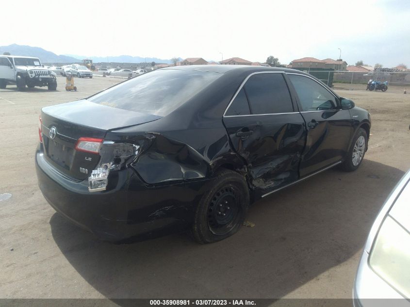 2013 TOYOTA CAMRY HYBRID LE/XLE - 4T1BD1FK7DU070102