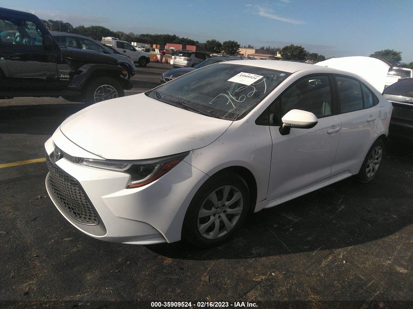 VIN 5YFEPMAEXMP157629 2021 TOYOTA COROLLA LE