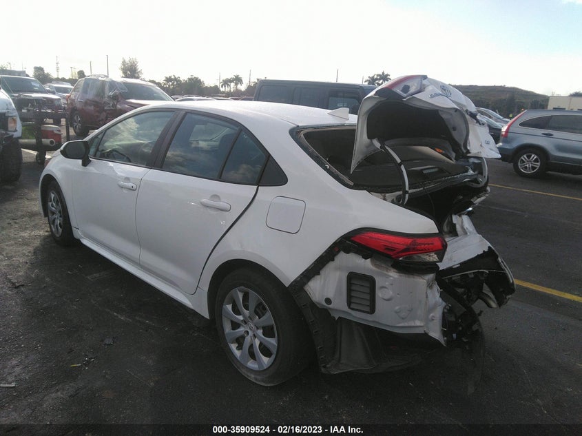 VIN 5YFEPMAEXMP157629 2021 TOYOTA COROLLA LE