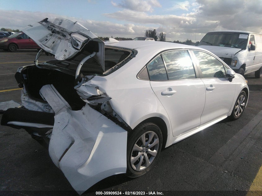 VIN 5YFEPMAEXMP157629 2021 TOYOTA COROLLA LE