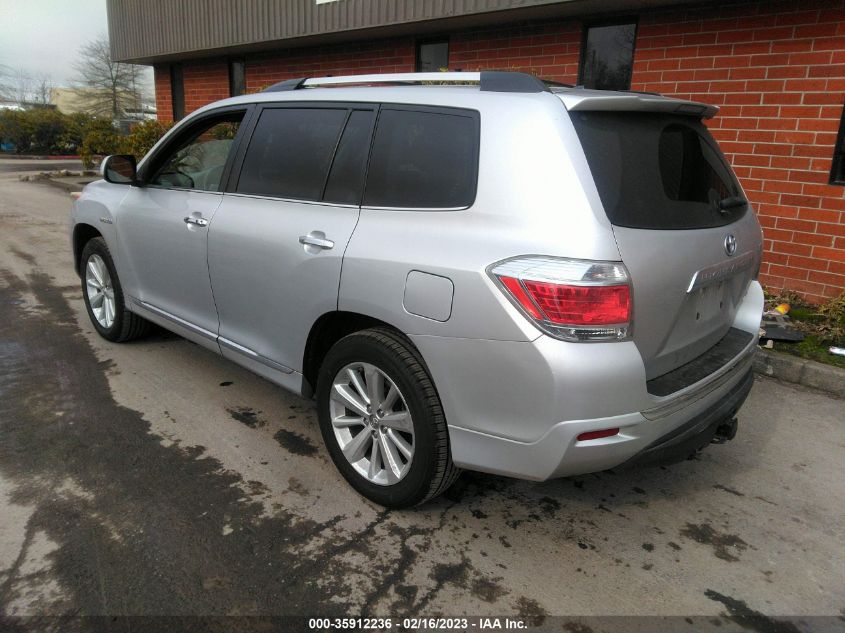 2013 TOYOTA HIGHLANDER HYBRID LIMITED - JTEDC3EH7D2015349