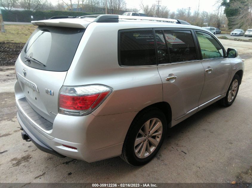 2013 TOYOTA HIGHLANDER HYBRID LIMITED - JTEDC3EH7D2015349