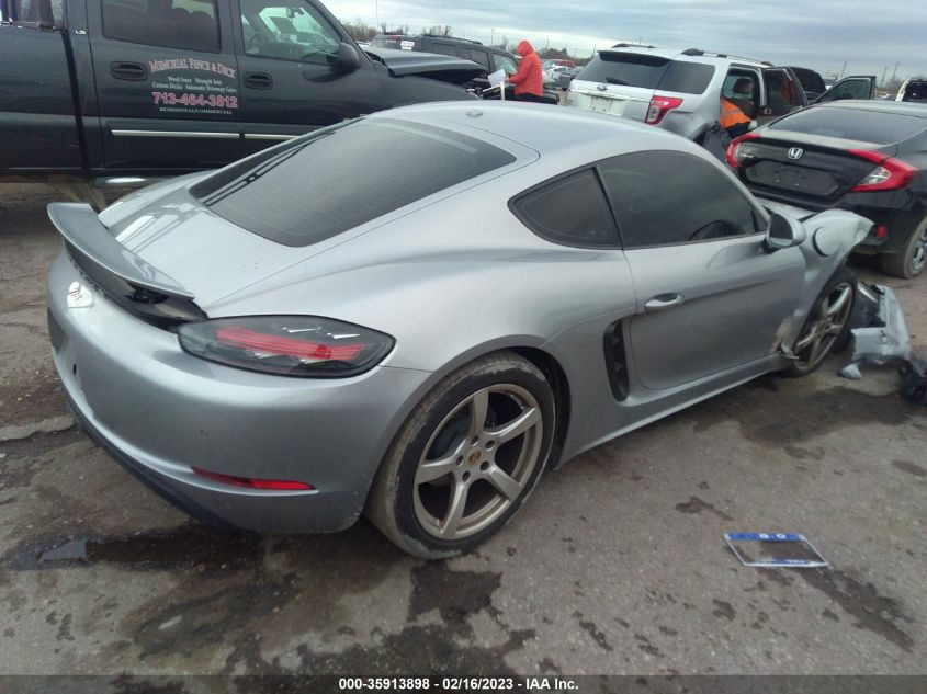 2019 PORSCHE 718 CAYMAN - WP0AA2A85KS260919