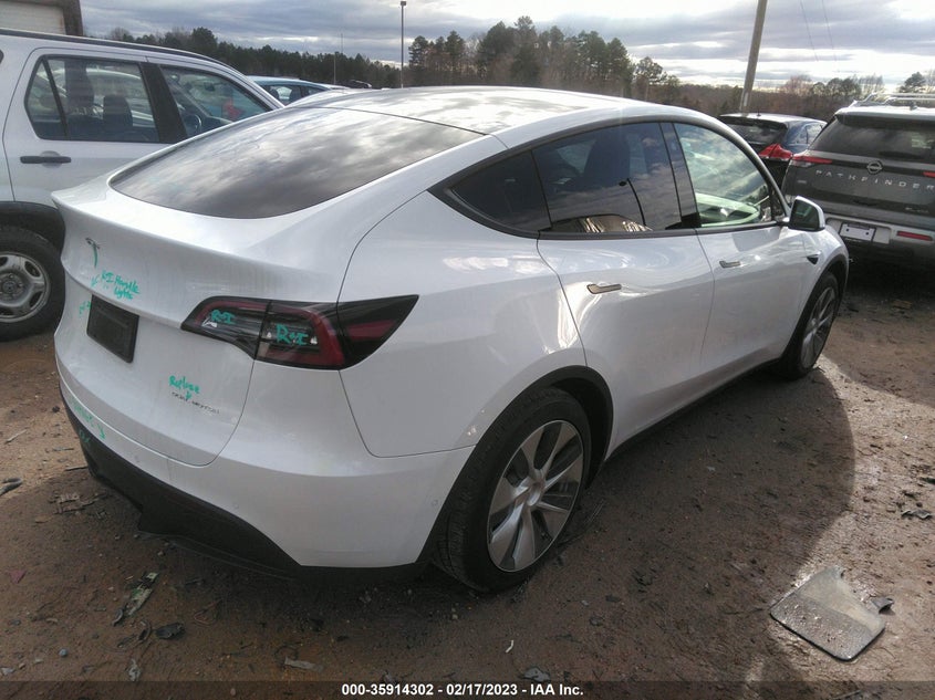 VIN 7SAYGAEE9NF339750 2022 TESLA MODEL Y LONG RANGE
