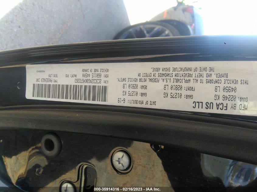 2019 DODGE CHALLENGER SXT - 2C3CDZAG8KH672263