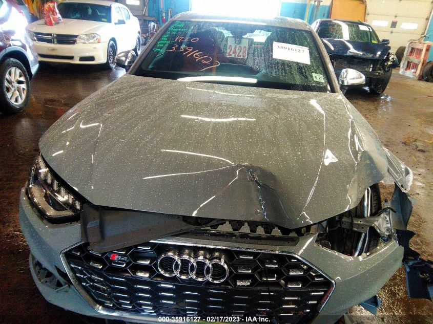 2022 AUDI S4 PREMIUM PLUS WAUB4AF49NA043750