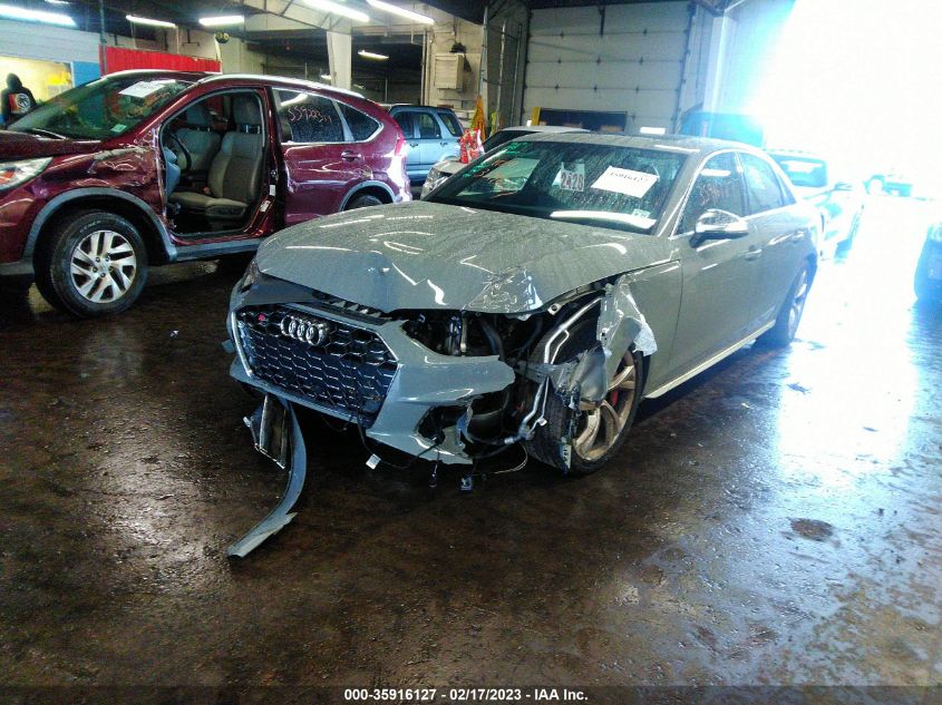 2022 AUDI S4 PREMIUM PLUS WAUB4AF49NA043750