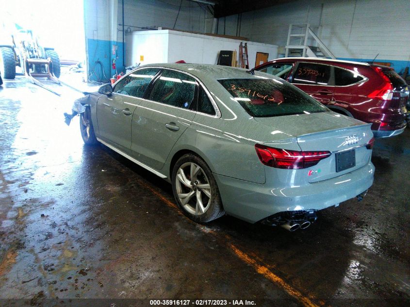2022 AUDI S4 PREMIUM PLUS WAUB4AF49NA043750