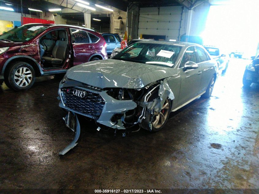 2022 AUDI S4 PREMIUM PLUS WAUB4AF49NA043750