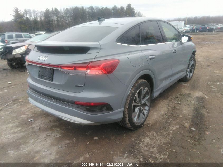 2022 AUDI Q4 E-TRON SPORTBACK PREMIUM PLUS WA1W2BFZ0NP052758