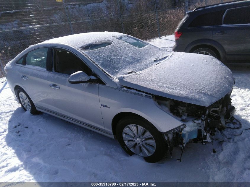 2016 HYUNDAI SONATA HYBRID SE - KMHE24L15GA024614