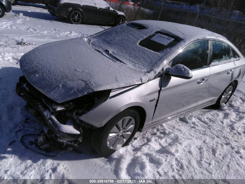 2016 HYUNDAI SONATA HYBRID SE - KMHE24L15GA024614