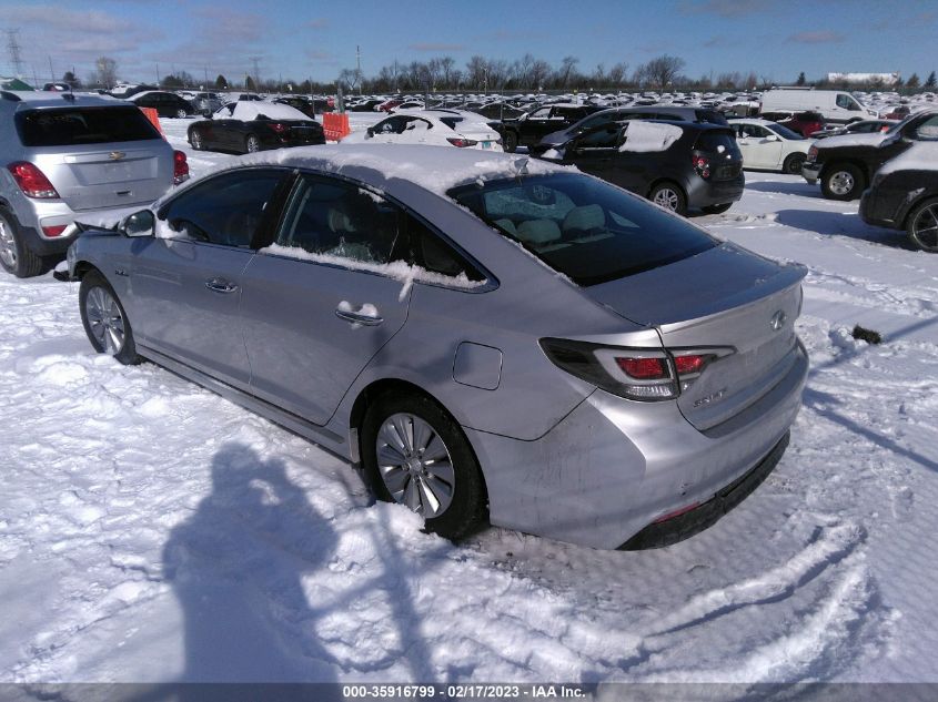 2016 HYUNDAI SONATA HYBRID SE - KMHE24L15GA024614