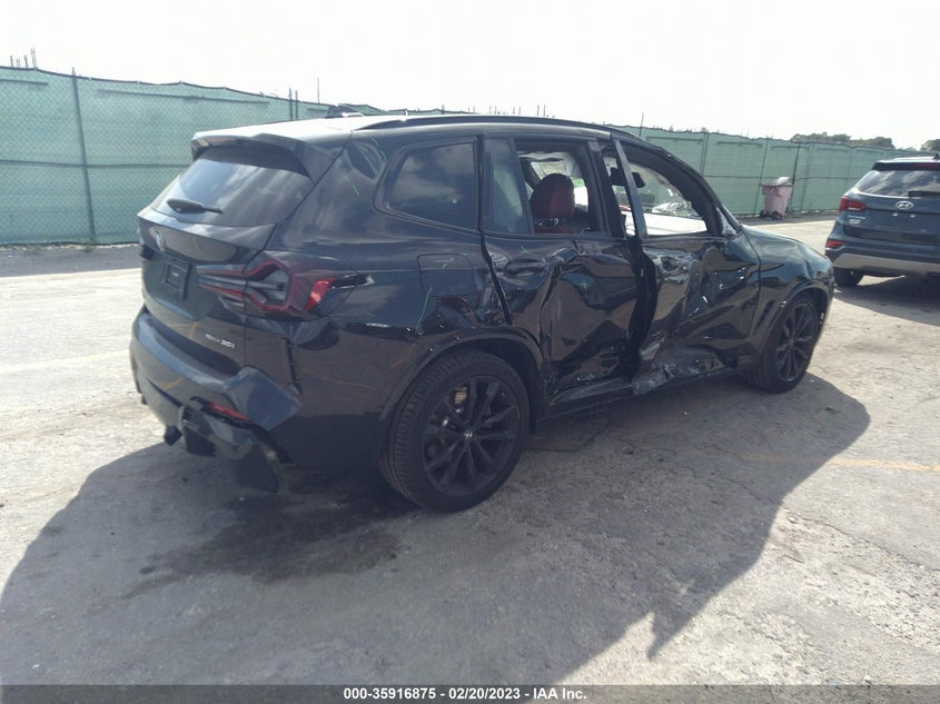 VIN WBX47DP03NN137182 2022 BMW X3 SDRIVE30I
