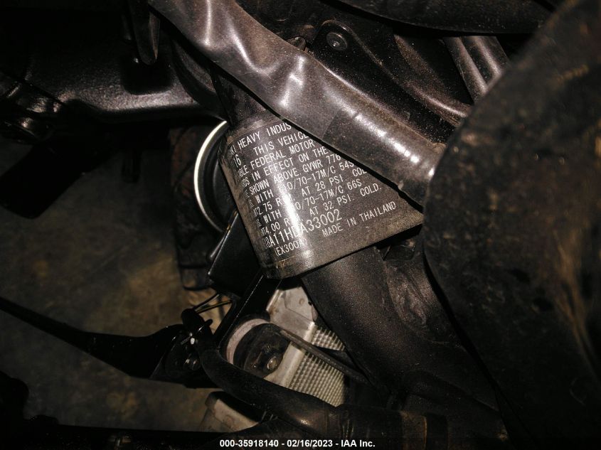 2017 KAWASAKI EX300 A - JKAEX8A11HDA33002